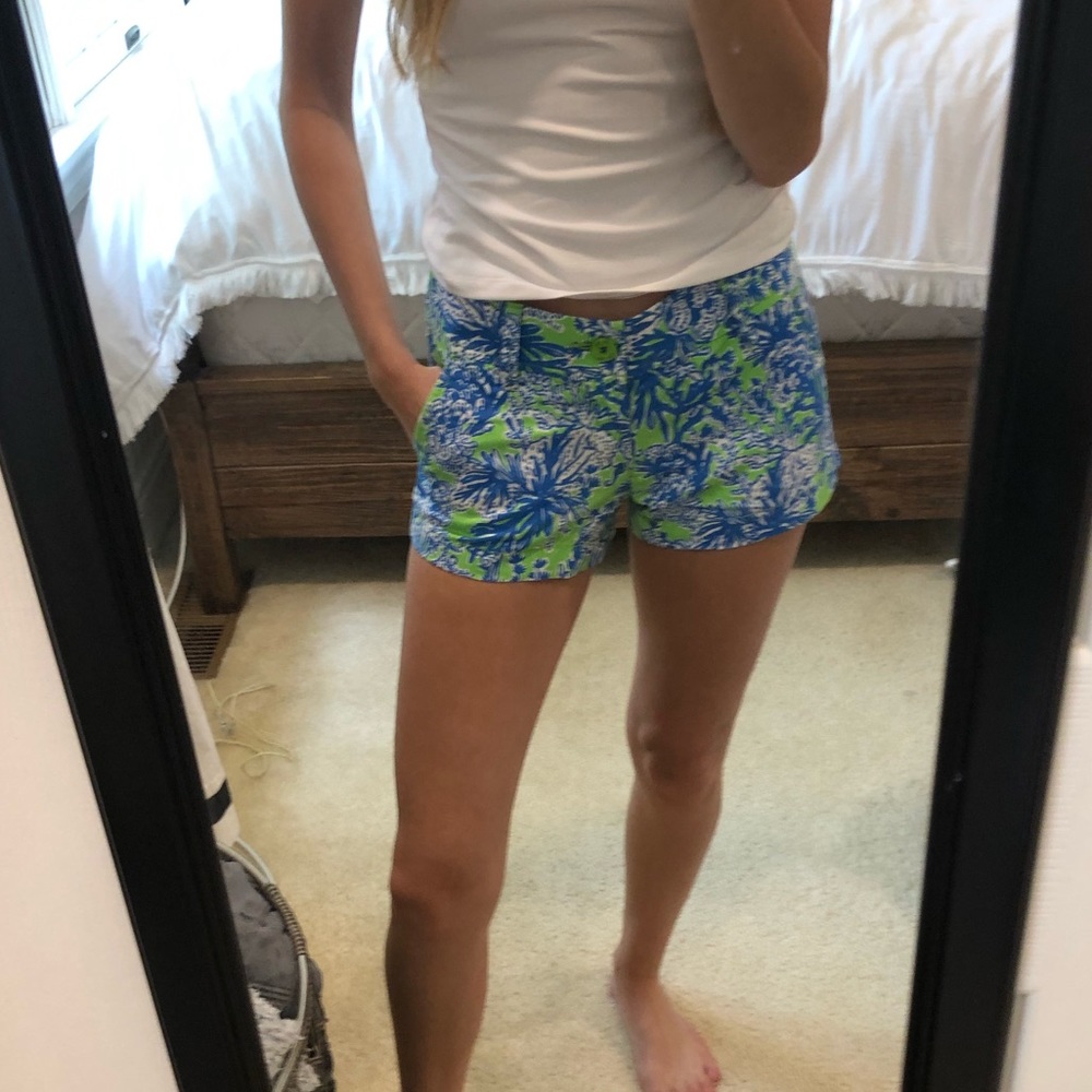 Blue and green Lily Pulitzer Shorts